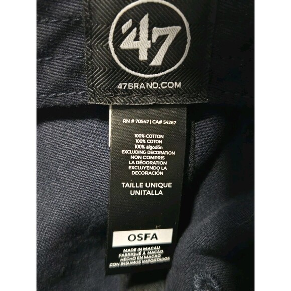 Rocket City Trash Pandas Hat Baseball Cap '47 Clean Up Strap Back Navy Blue - Picture 7 of 7